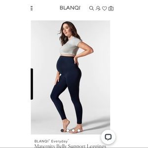 BLANQI Everyday Maternity Belly Support Leggings Size L